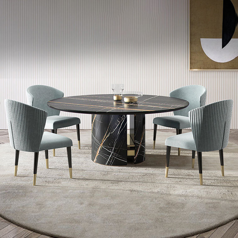 Glam Parsons Armless Dining Chairs Upholstered Dining Side Chair