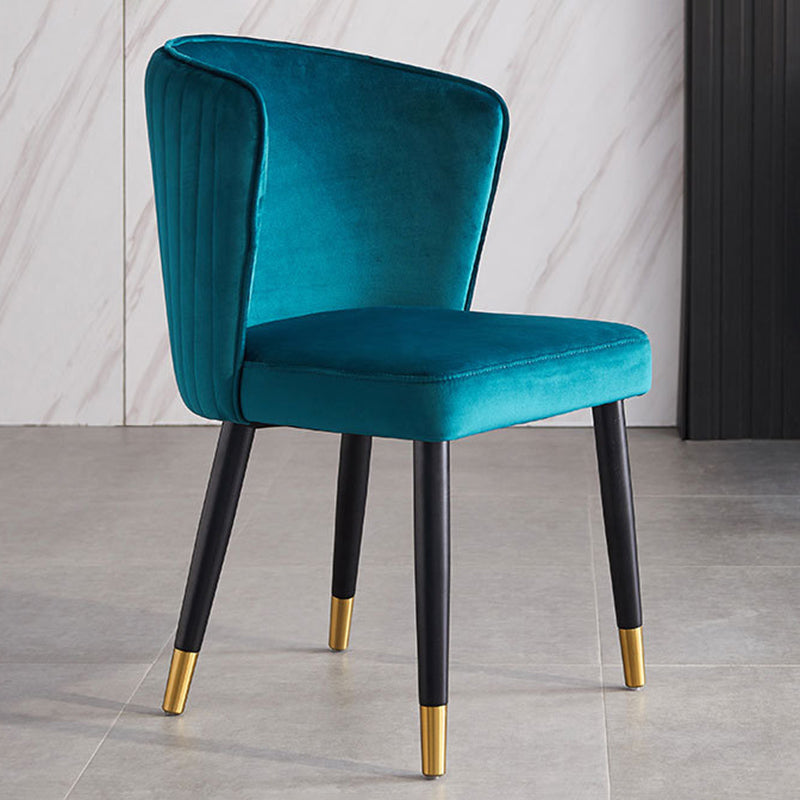 Glam Parsons Armless Dining Chairs Upholstered Dining Side Chair