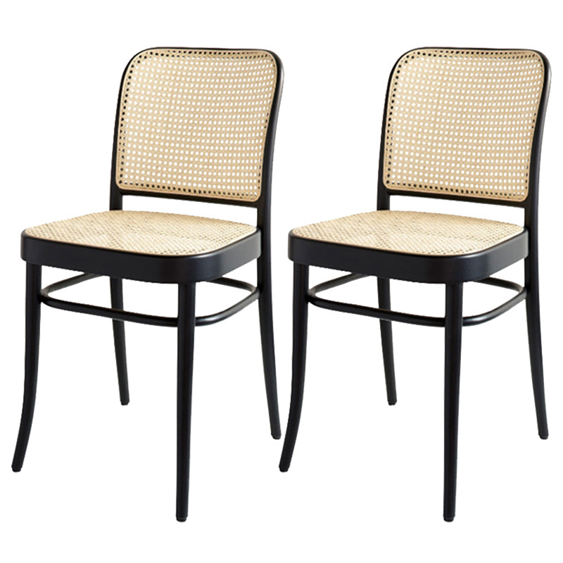 Traditional Dining Chair Solid Wood Cane Back Dining Room Chair