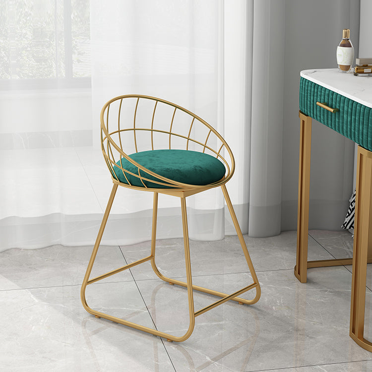 Fabric Dining Chair Scandinavian Open Back Armless Dining Chairs