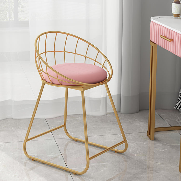 Fabric Dining Chair Scandinavian Open Back Armless Dining Chairs