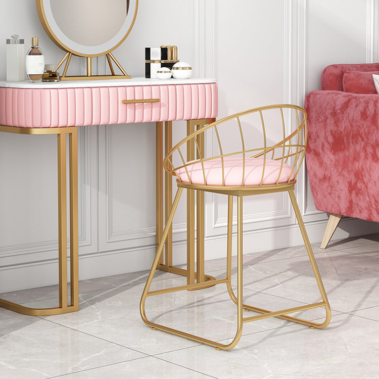 Fabric Dining Chair Scandinavian Open Back Armless Dining Chairs