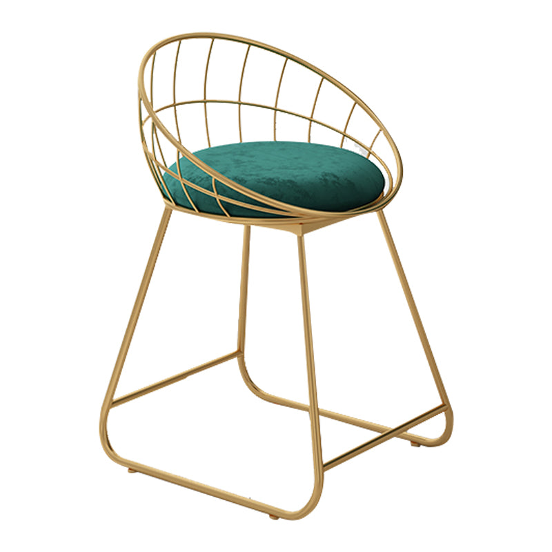 Fabric Dining Chair Scandinavian Open Back Armless Dining Chairs