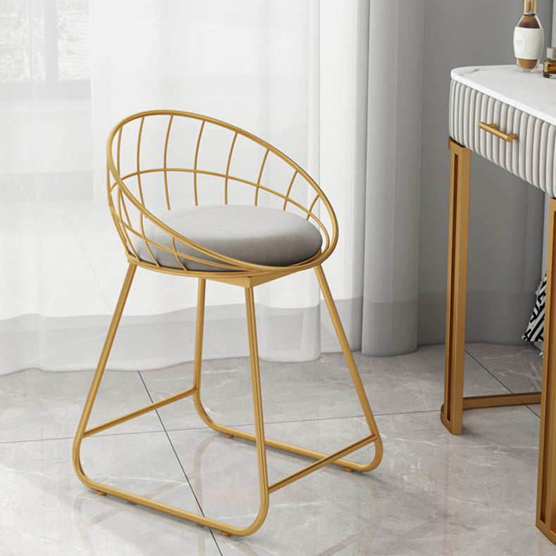 Fabric Dining Chair Scandinavian Open Back Armless Dining Chairs