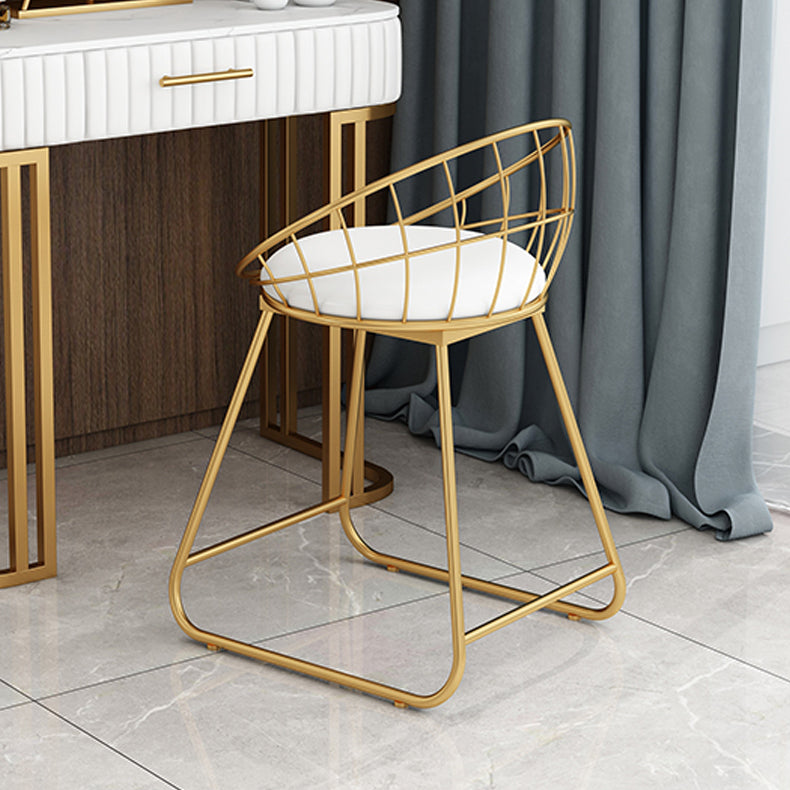 Fabric Dining Chair Scandinavian Open Back Armless Dining Chairs