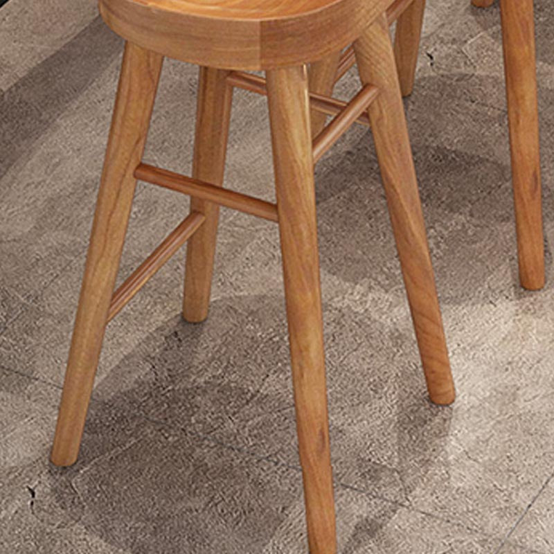 Modern 1/9 Pieces Bar Table Set Rectangle Wood Counter Table with Stools for Balcony