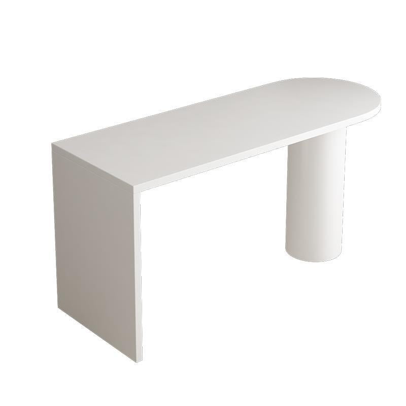 Modern 1/2 Pieces Bar Table Set Pine Wood Counter Table with High Stools for Dining Room