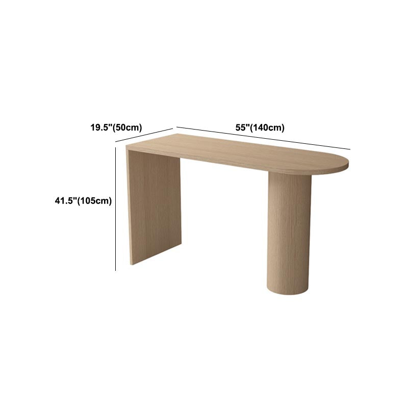 Modern Bar Table Set 1/3 Pieces Pine Wood Counter Table with High Stools for Balcony