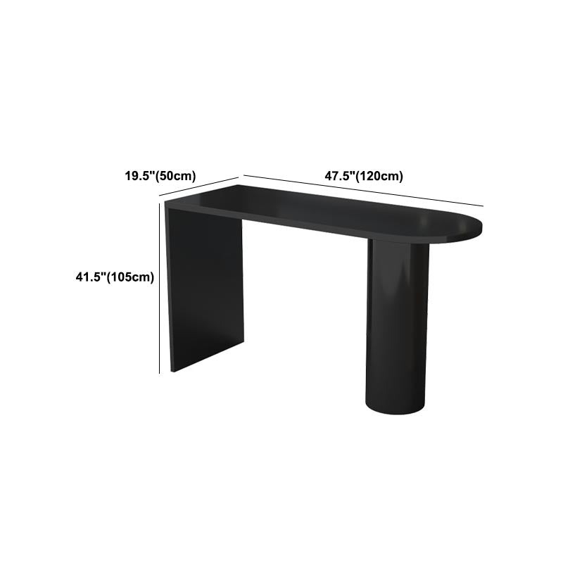 Modern Bar Table Set 1/3 Pieces Pine Wood Counter Table with High Stools for Balcony