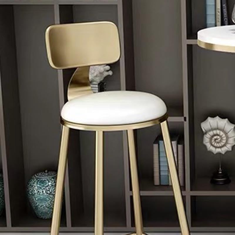 Glam Bar Table Set 1/3/5 Pieces Round Stone Counter Table with High Stools for Dining Room