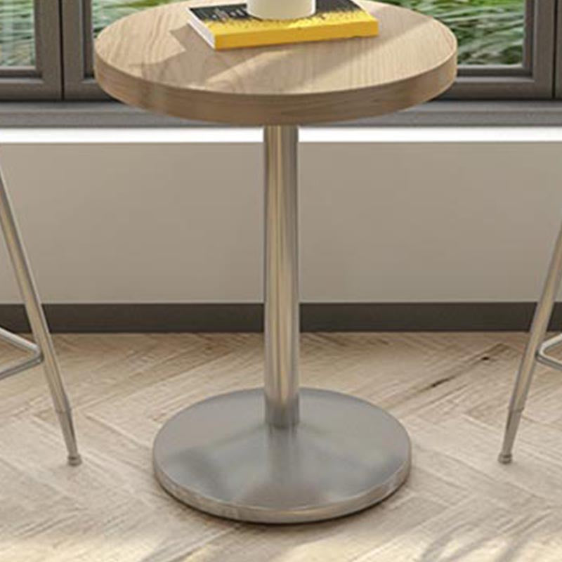 1/2/3/5 Pieces Stools Set Industrial Chrome Metal Pub Table Set for Small Places