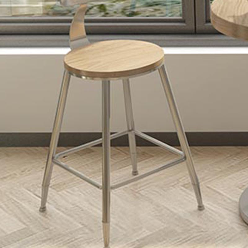 1/2/3/5 Pieces Stools Set Industrial Chrome Metal Pub Table Set for Small Places