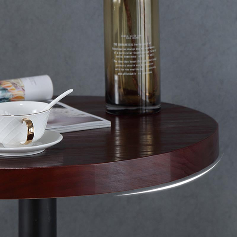 Industrial Bar Table Set 1/3/5 Pieces Round Pine Wood Counter Table with Stools for Bar