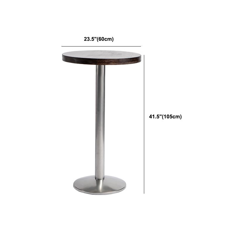 1/2/3 Pieces Industrial Style Solid Wood Bar Table Set Counter Table