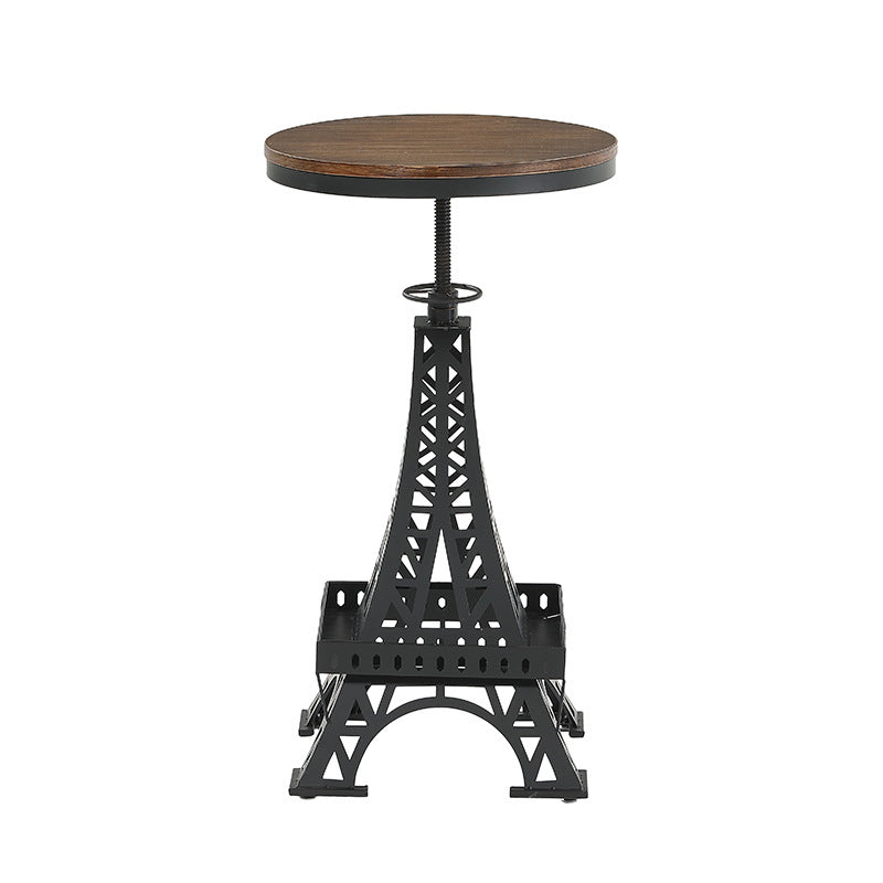 1/3 Pieces Industrial Style Bar Table Set Solid Wood Bar Table Set