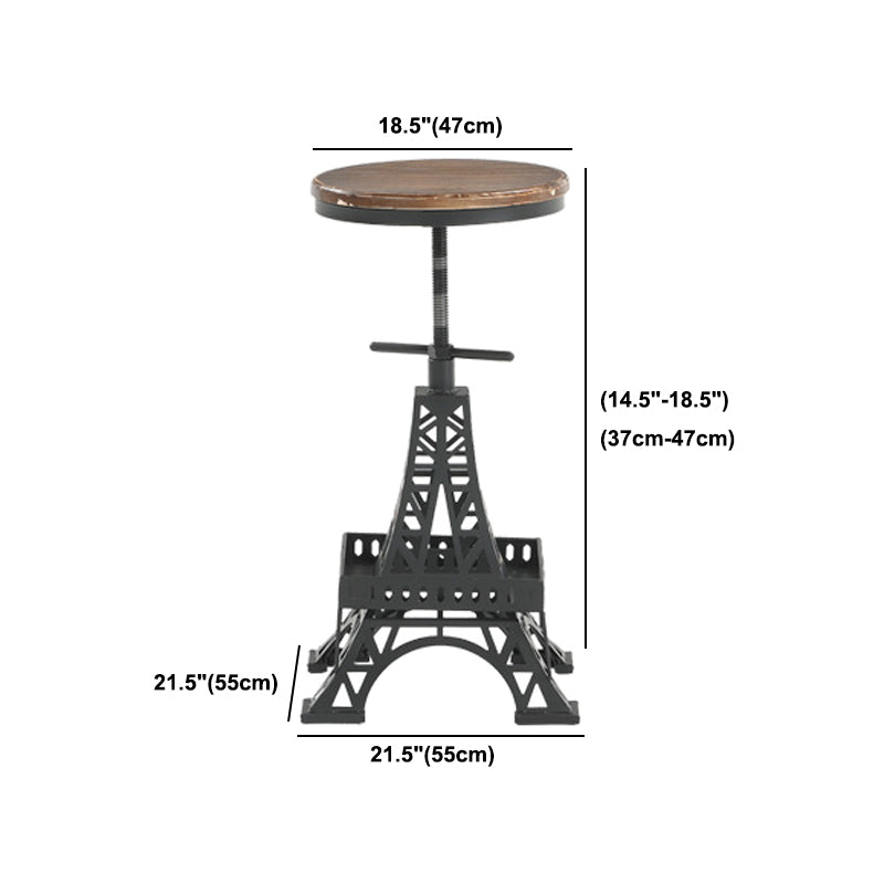 1/3 Pieces Industrial Style Bar Table Set Solid Wood Bar Table Set