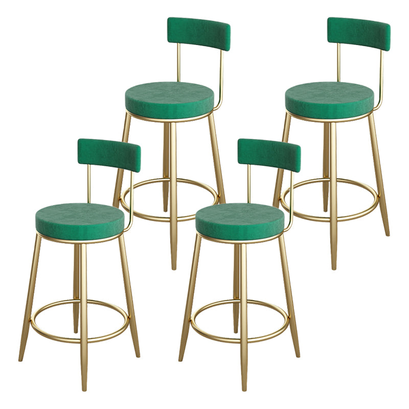 Glam Style Stone Bar Table 1/3/4 Pieces Counter Table with Upholstered Stools