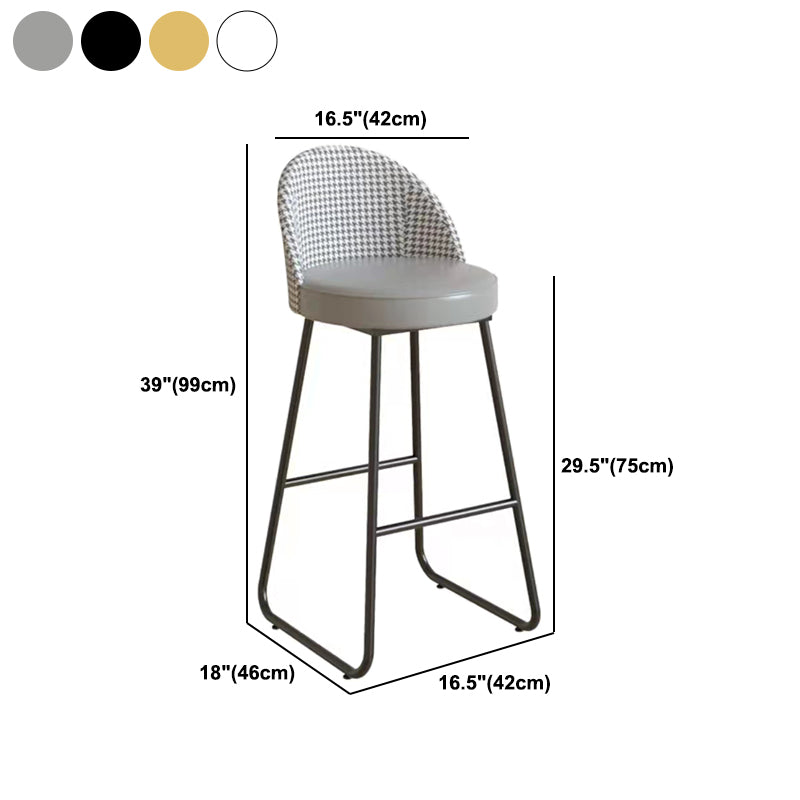Industrial Round Bar Table Set 1/2/3 Pieces Stone Counter Table with Solid Back Stools