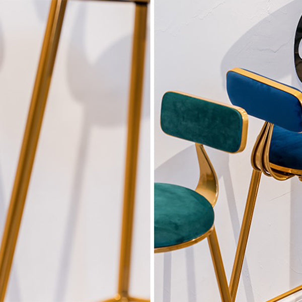 Solid Wood Bar Table Set Glam Round 1/3 Pieces Counter Table for Dining Room