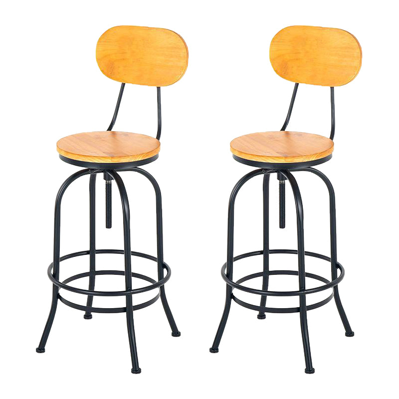 1/2/3 Pieces Industrial Style Round Bar Table Set Solid Wood Bistro Set