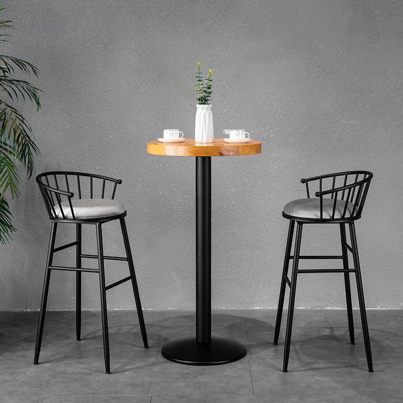 Solid Wood Bistro Set 1/2/3 Pieces Modern Style Round Bar Table Set