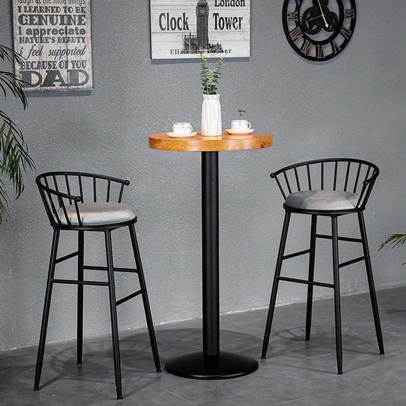 Solid Wood Bistro Set 1/2/3 Pieces Modern Style Round Bar Table Set