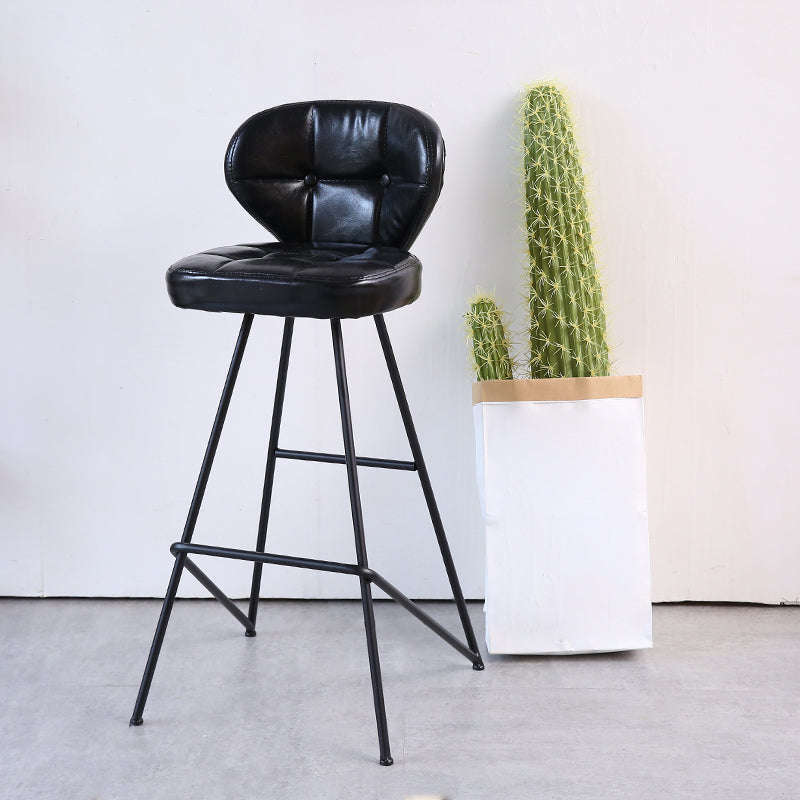 1/4 Pieces Wood Top Bar Table with Upholstered Stools Industrial Rectangle Pub Set