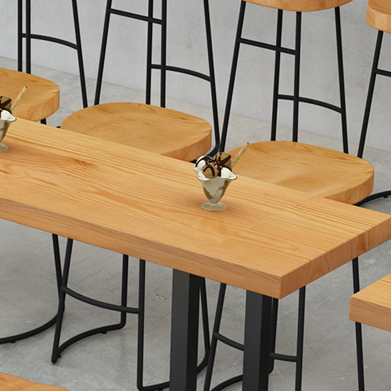 1/2/4/7/9 Pieces Industrial Rectangular Pub Table Set Wooden Counter Table Set