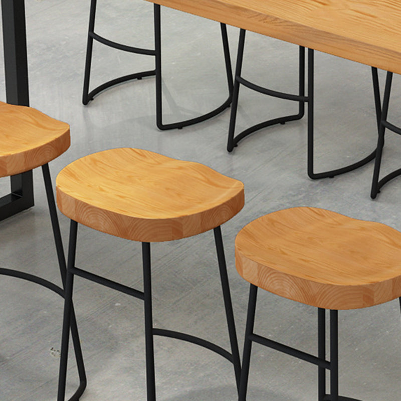 1/2/4/7/9 Pieces Industrial Rectangular Pub Table Set Wooden Counter Table Set