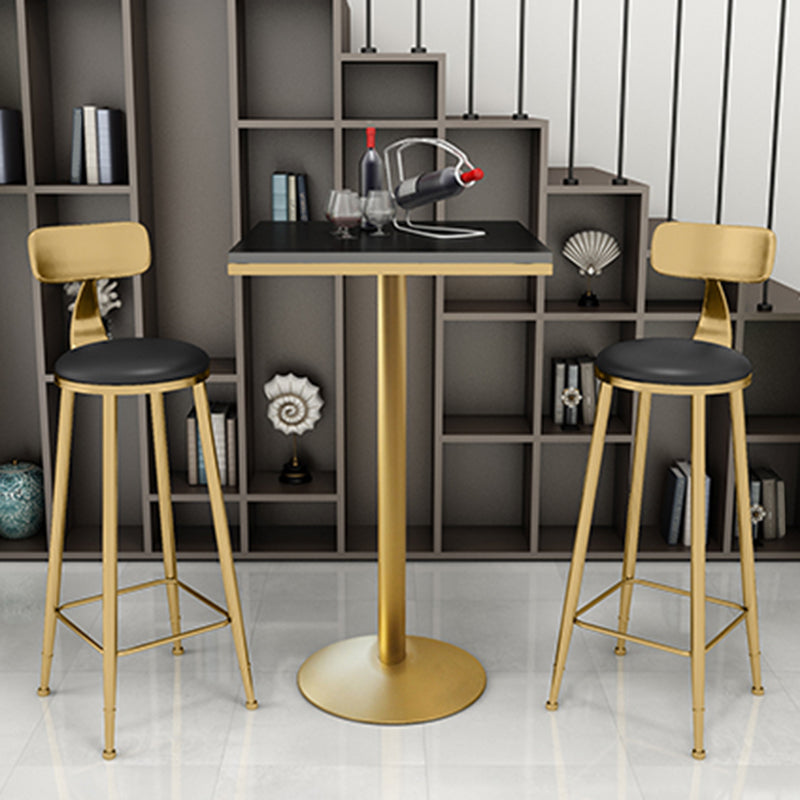 Glam Bar Pub Table Set 1/3/5 Pieces Bar Table and Stools for Dining Room