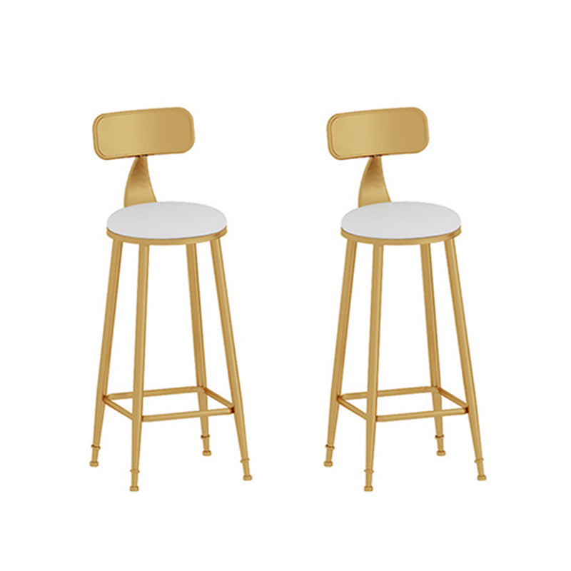 Glam Style Fixed Bar Table 1/2/3 Pieces Faux Marble Rectangle Counter Table