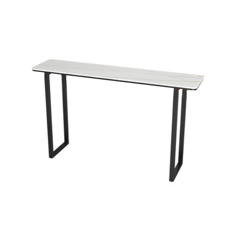 Industrial Rectangle Bar Table Set 1/2/3/5 Pieces Stone Counter Table for Indoor