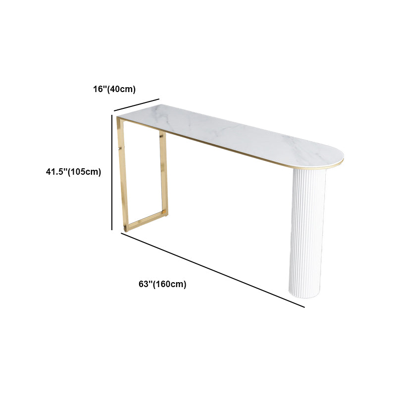 Modern Irregular Pub Table Set 1/2/5 Pieces Sintered Stone Top Bistro Table Set