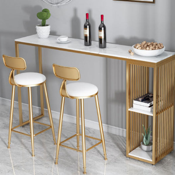 Glam Table and Stool 1/2/3 Pieces Pub Table Set for Dining Room