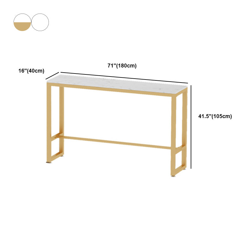 Glam Rectangle Bar Table Set 1/3 Pieces Counter Table for Dining Room