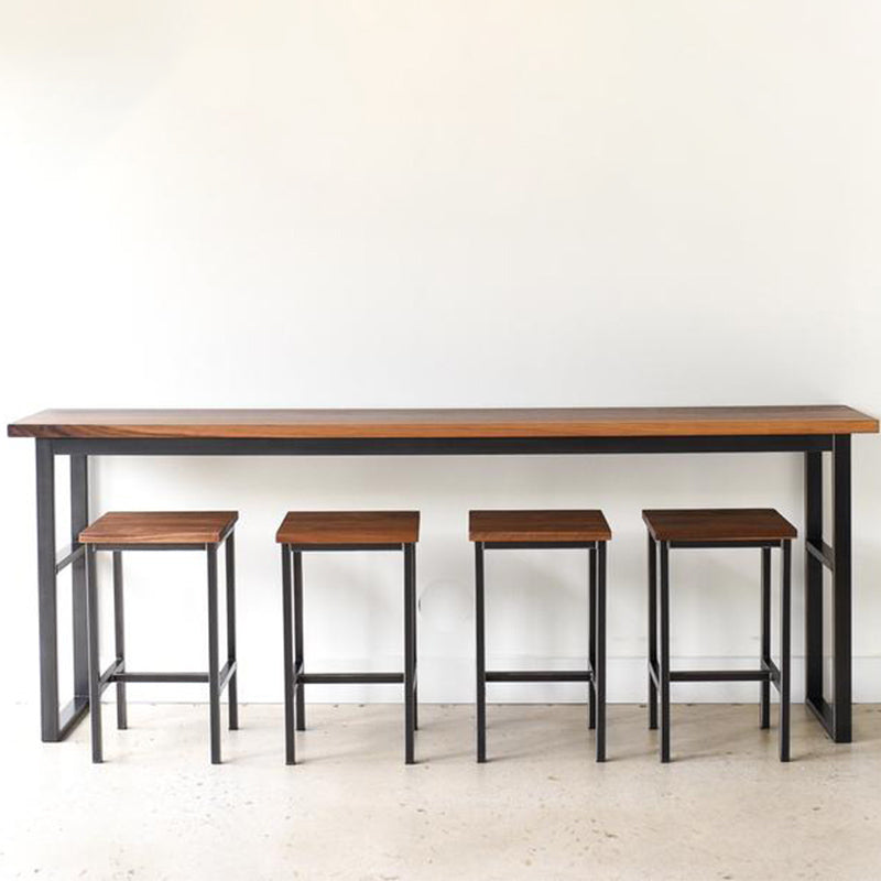 Solid Wood Top Bistro Set 1/2/5 Pieces Modern Rectangle Pub Table Set