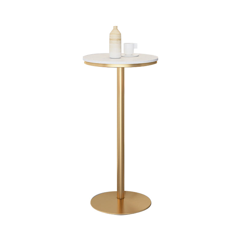 Modern 1/2/3/4 Pieces Metal Bar Table Set Round Bar Table with High Stools for Kitchen