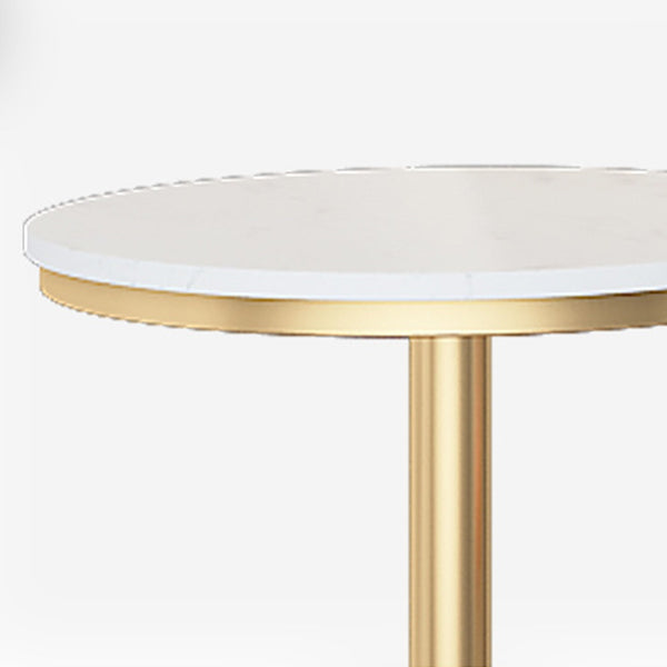 Modern 1/2/3/4 Pieces Metal Bar Table Set Round Bar Table with High Stools for Kitchen