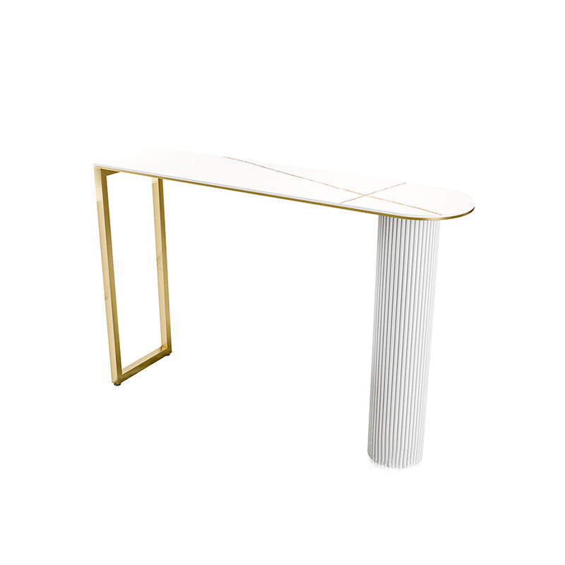 Fixed Table Counter Set Glam Style 1/5 Pieces Sintered Stone Bar Table Set for Home Use