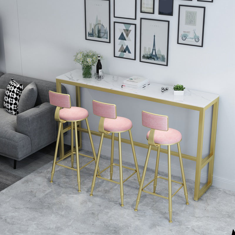 Glam Rectangle Bar Table Set 1/2/3/4/7 Pieces Dining Set for Dining Room