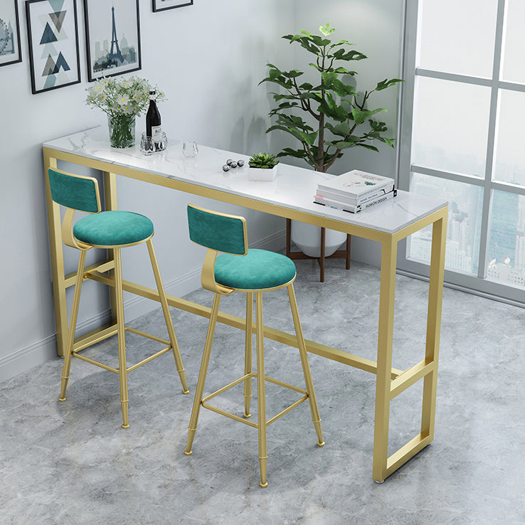 Glam Rectangle Bar Table Set 1/2/3/4/7 Pieces Dining Set for Dining Room