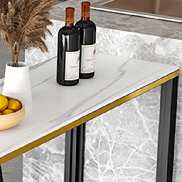 Sintered Stone Bistro Table Set 1/2/3 Pieces Modern Irregular Shape Pub Table Set