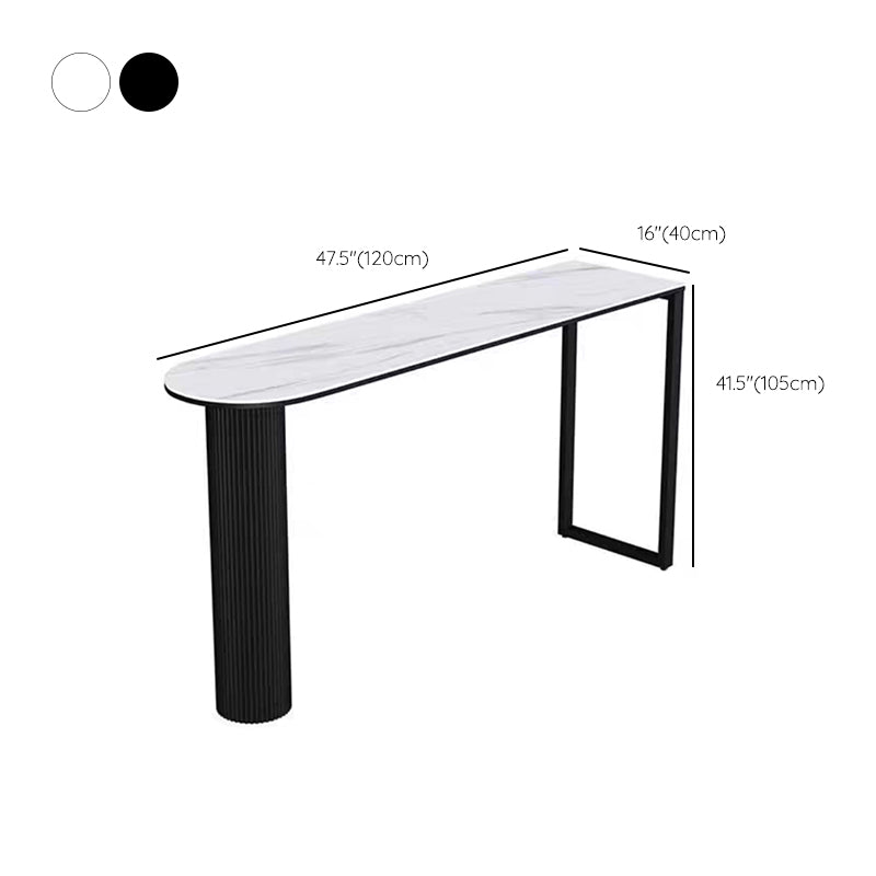 Sintered Stone Bistro Table Set 1/2/3 Pieces Modern Irregular Shape Pub Table Set