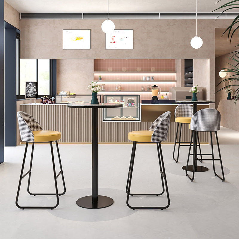 Contemporary 1/2/3 Pieces Stone Pub Table Set Fixed Table Counter Table