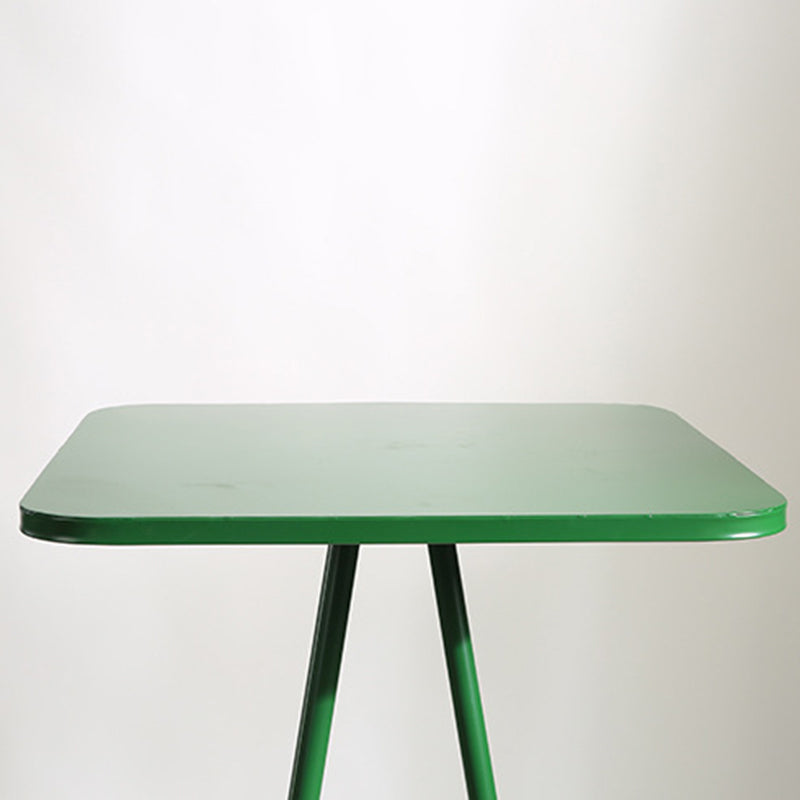 Industrial Square Bar Table Set 1/2 Pieces Pub Table Set with Metal Base