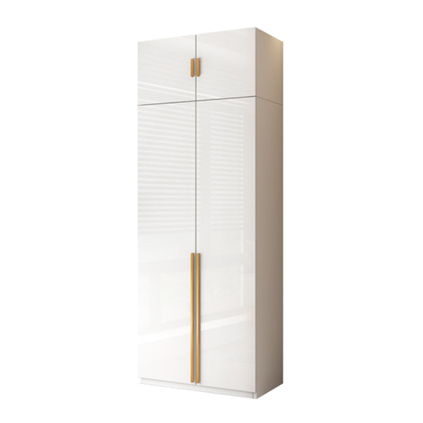 White Colour Wooden Wardrobe Soft Close Door Wardrobe Closet for Bedroom