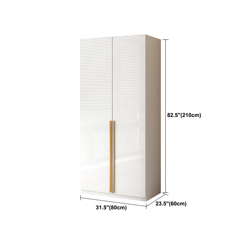 White Colour Wooden Wardrobe Soft Close Door Wardrobe Closet for Bedroom