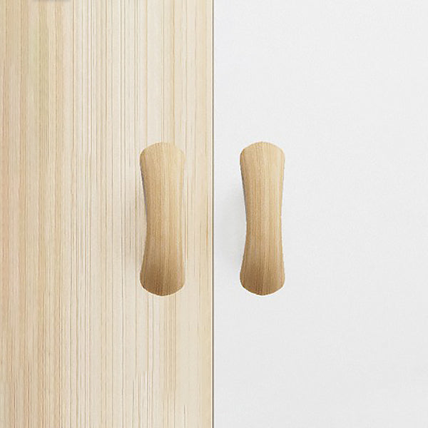 Modern White Wardrobe for Home Engineered Wood Cabinet with Hinged Doors