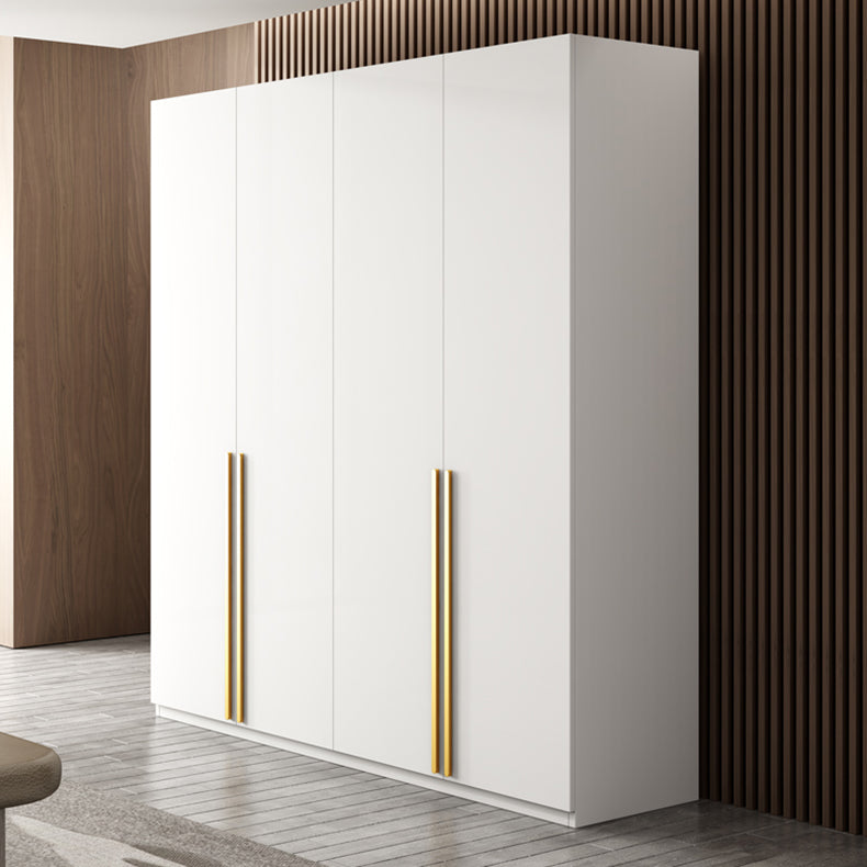 White Colour Wooden Wardrobe Contemporary Style Wardrobe Closet with Drawer