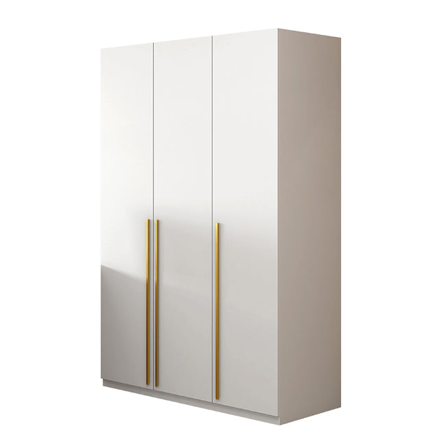 White Wooden Wardrobe Contemporary Style Wardrobe Closet with Drawer